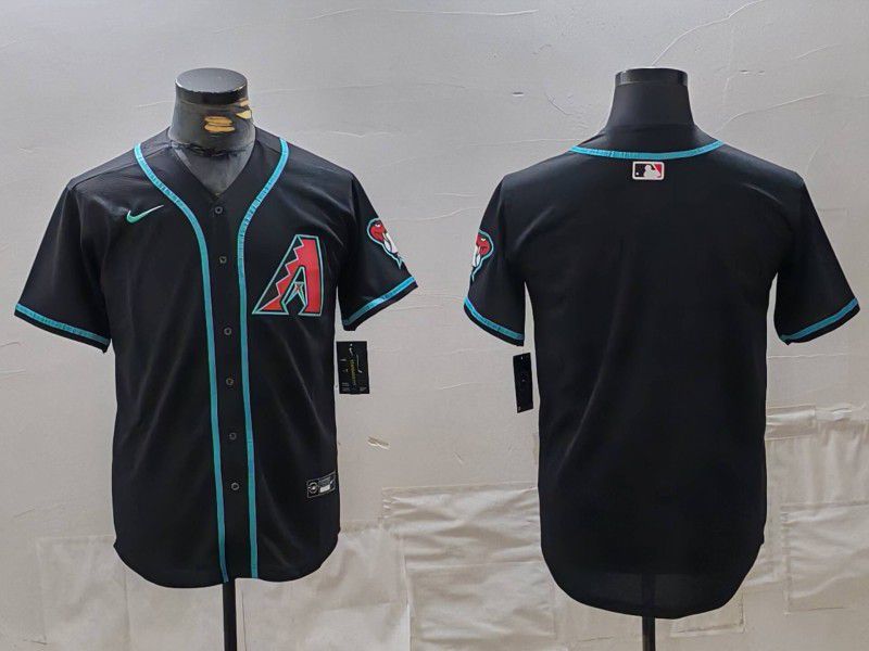Men Arizona Diamondback Blank Black Game 2024 Nike MLB Jersey style 1->arizona diamondback->MLB Jersey